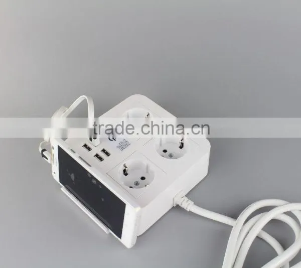 Schuko Standard 5V 8A Charging 4 Usb New Arrival Outlets With Phone Holder photo-4