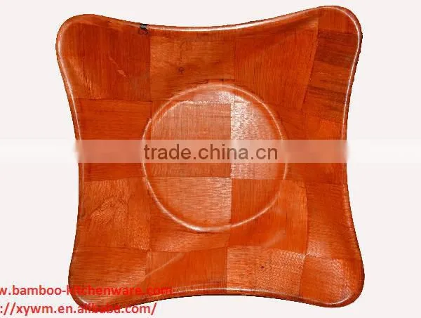 Cheap UFO Star Shape Big Woven Wood Bowl