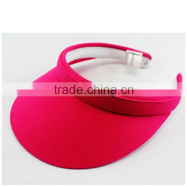 Colourful uv Caps Cotton Pvc Cheap Sun Visor Hats for Women photo-2