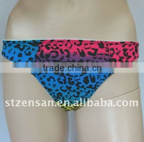 Animal Print Thong Underwear