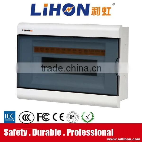 0.8mm Thick Steel 414*230*80 Size Noble Series Electrical Distribution Board With Grounding and Neutral Terminal