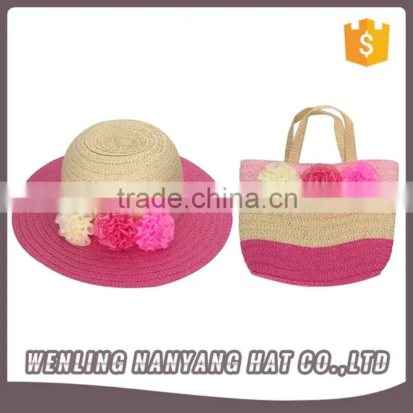 Multiform Color 3 Flowers Above Hawaii Beach Style Girl Woven Handbag photo-2