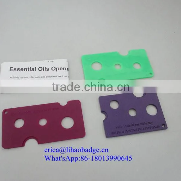 2016 Free Sample Low Price Metal Personalized Essential Oil Bottle Opener With Logo Made In China photo-2