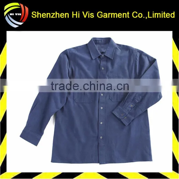 Cheap Durable Men Blue Work Shirts