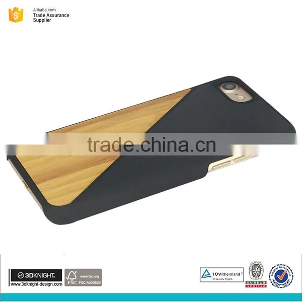 Wood Bamboo Combination Phone Case Leather Case for Iphone 7 photo-5