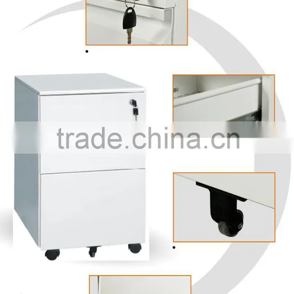 2016 Latest Mobile Cabinet Pedestal 3-drawers Office Lightweight Steel Filing Cabinets photo-2