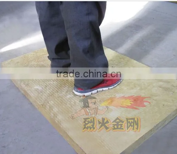 Yellow Color Thermal Insulation Rockwool Soundproofing With Single Aluminum Foil photo-2
