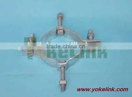 Secondary Rack Pole Mounting Bands Galvanized Steel Pole Band for Pole Line Hardaware photo-3