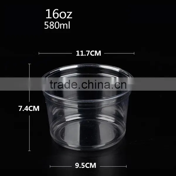Super Cheap Useful Disposable 12oz Plastic Blister Salad Bowl photo-5