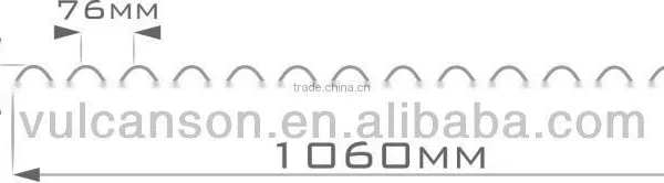 Translucent Polycarbonate Corrugated ROMA Sheet Ideal for Plants(Pearly RED ROMA) photo-6