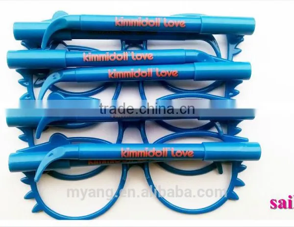 Creative Lovely Sun Glass Style With Ball Pen for Stydent and Gift ,Sun Glass Pink Color With Ball Pen 2 in 1 photo-2