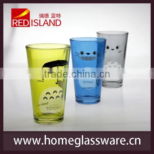 Glass Manufactory Supply Design Color Tumbler Drinking Glass Cup photo-3