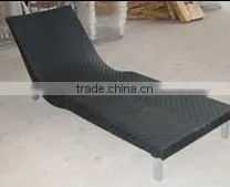 China Outdoor Furniture Rattan Wicker Commercial Garden Chaise Lounge photo-2