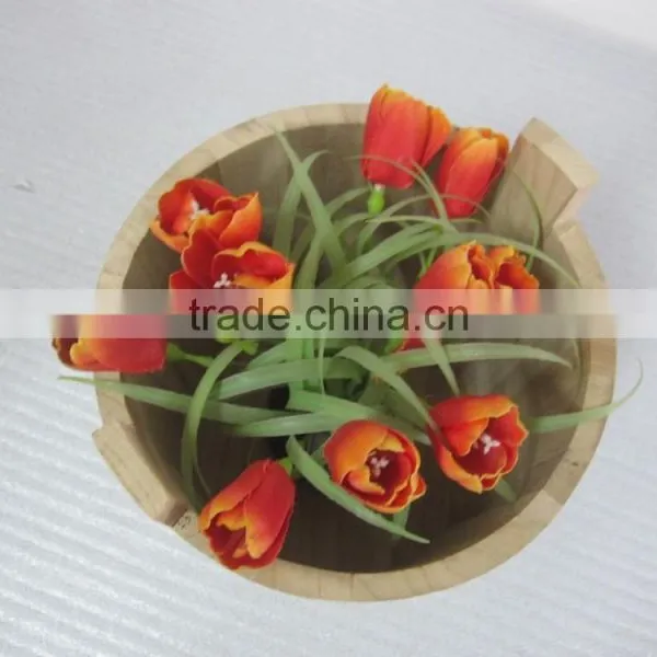 Handmade Small Decorative Wooden Coffee Barrel for Crafts photo-4