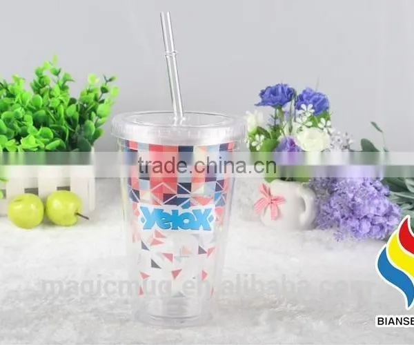 Most Popular Custom Logo Colorful Plastic Cup photo-5