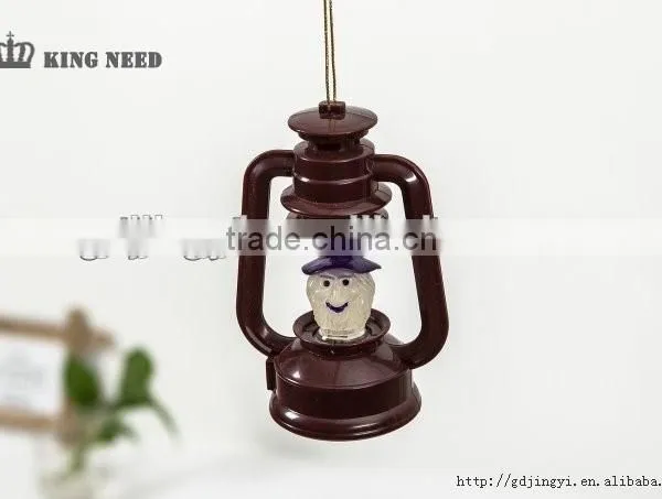Plastic Led Warmwhite Lighting Small Lantern Halloween Decorations photo-5