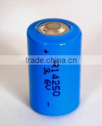 1/2AA ER14250 3.6V LI/SOCI2 primary lithium battery