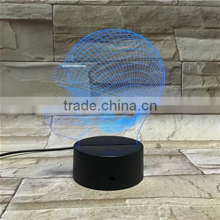 NFL Football Team 7 Color Change 3D Illusion Led Lamp Touch Switch Table Lamp LED Night Light for Decoration photo-3