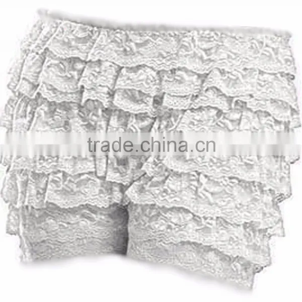 High Quality Women Fashion 8 Layers Lace Frilly Ruffle Knicker Sexy Underwear Shorts Hot Pants Safety Skirt photo-3