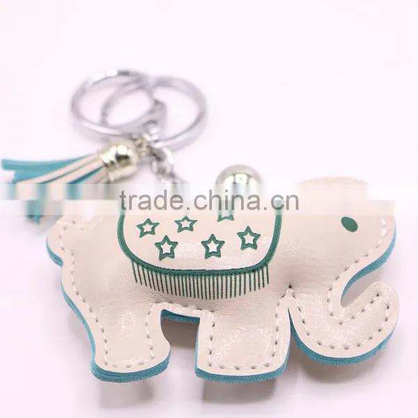 Keychain Wholesale Price Custom Animal Shaped Leather Key Chain photo-2