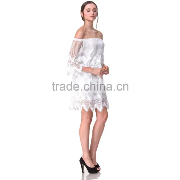 2017Guangzhou Domin Factory Latest Ladies Beautiful Fashion Dress photo-2