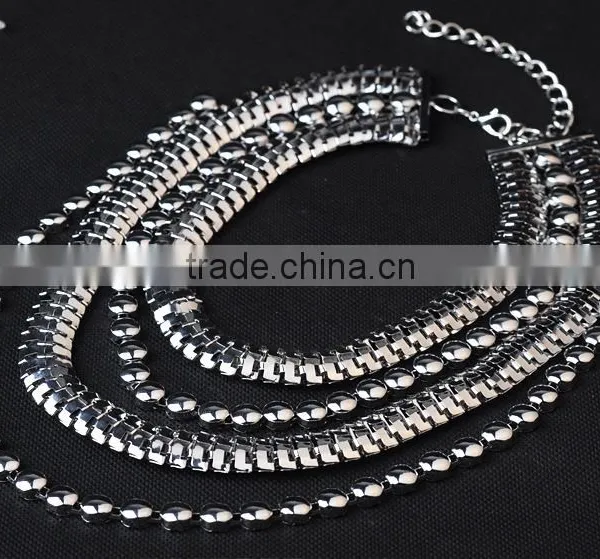 Vintage Multilayer Chain Necklace Jewelry,ethnic Desgin for Unisex Costume Accessories photo-5