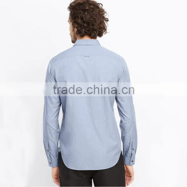 Wholesale Men's Business Custom-made Factory Price Linen Mens Shirts Long Sleeve photo-2