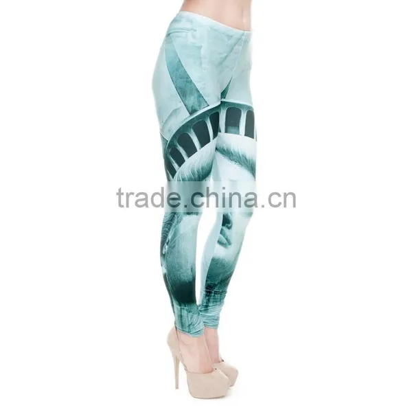 2017 Fashion Collection 3D Digital Print Liberty Sublimation Custom Leggings photo-3