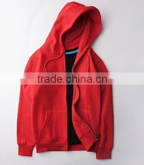 High Quality China Wholesale Professional Cheapest 100% Cotton Men Zipper Hoodies photo-2