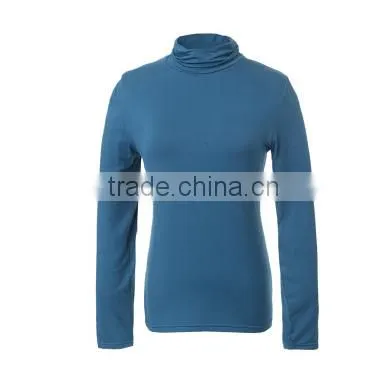 New Style Fashion Long Sleeve Turtleneck Ladies T-shirt Wholesale photo-2