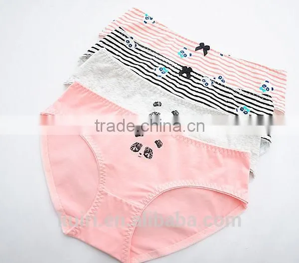 Fashion Pink Cute Panda Printed Panties Teen Girls Lady High Quality Underwear photo-5