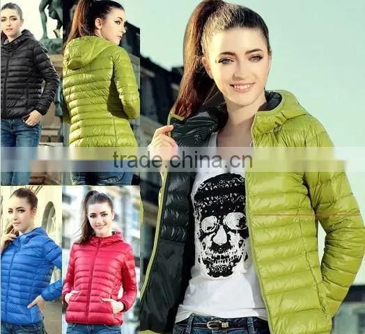 2016 Autumn Winter Women Basic Sport Jacket Coat Female Slim Hooded Brand Cotton Coats Casual Black Jackets photo-2