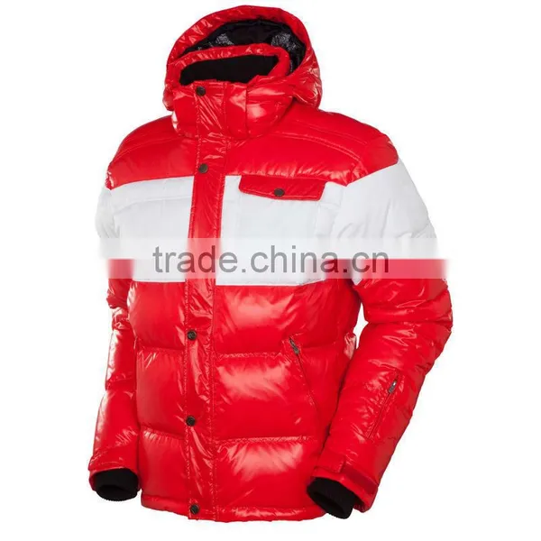 2015 OEM Fashion Customized Outdoor Man Goose Down Jacket With Hood