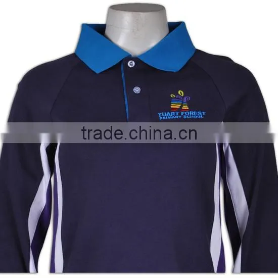 School Uniform Factory Girls' Short Sleeve Men Polo Rugby Jersey photo-6