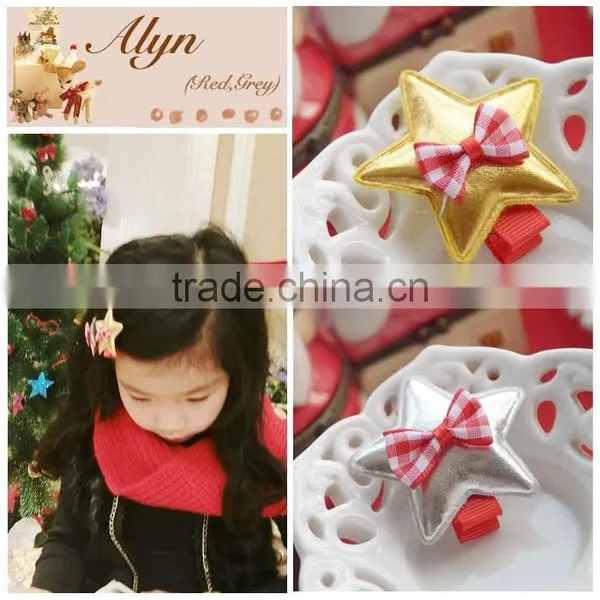 Wholesale Christmas Hair Accessories Gold Crown Decorative Hair Clips photo-3