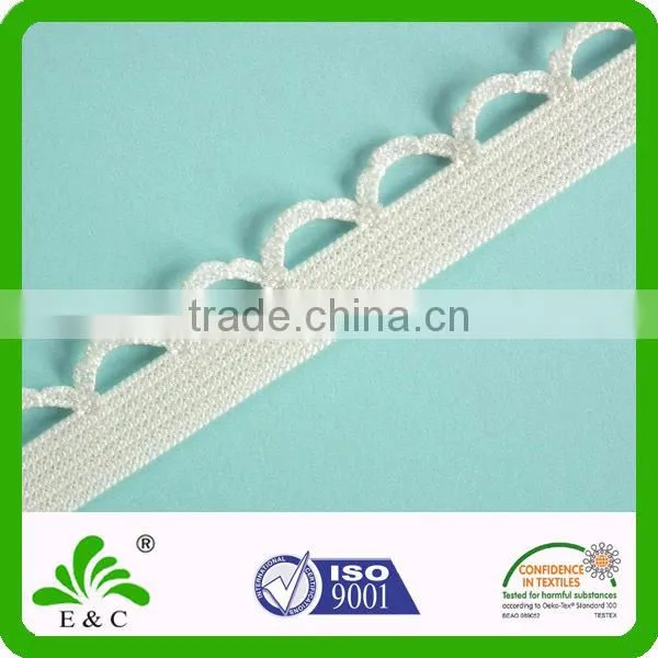 Custom Color Good Stretch Nylon Lycra/spandex Knitted Picot Elastic Lace Trim photo-5