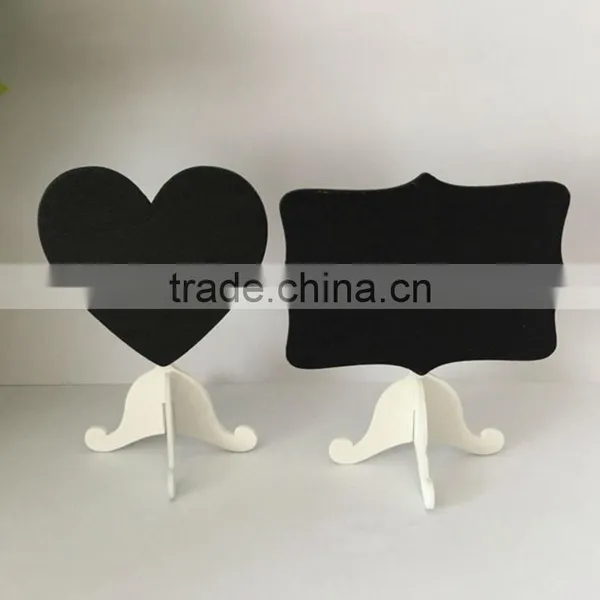 Vintage Wedding Party Decoration Mini Chalkboard Stand Love Heart Table Numbers photo-2