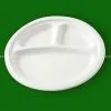 9 Inch Three Compartments Paper Plate photo-2