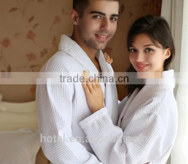 Fashion Wearable Waffle Bathrobe for Spa photo-2