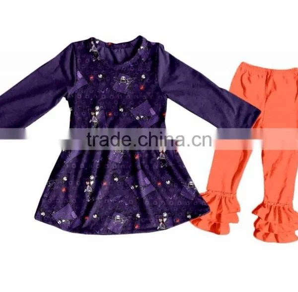 New Fashion Halloween Casual Baby Clothing Set for Child Clothes Suit Whoelsale Boutique Lovely Girls Clothing photo-2