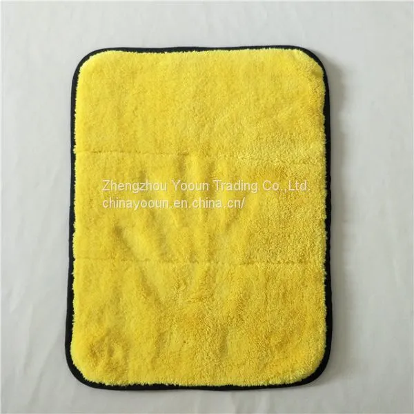 Hot Sale Gray + Yellow Super Absorption Car Cleaning Towel