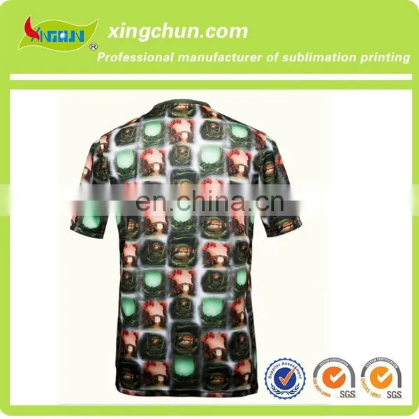 100% Polyester Full Color Print T-shirt Without MOQ photo-2