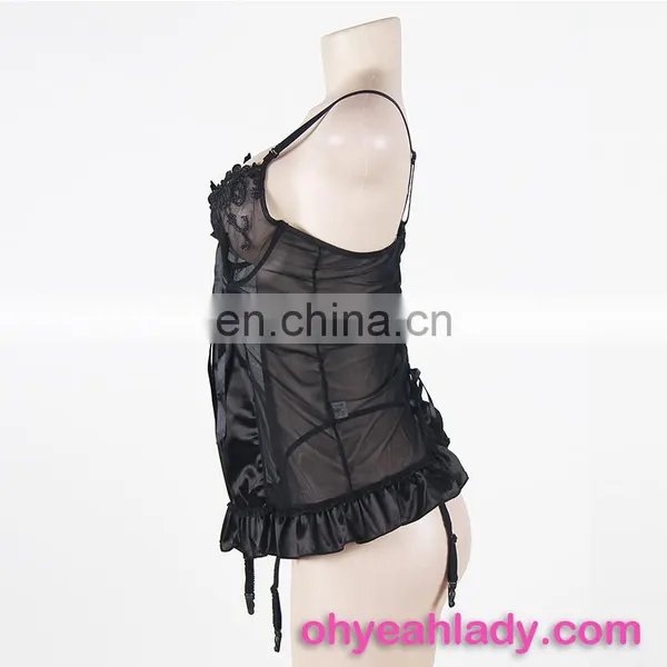 Instock Black Girls Sexy Nighty With Low MOQ photo-6