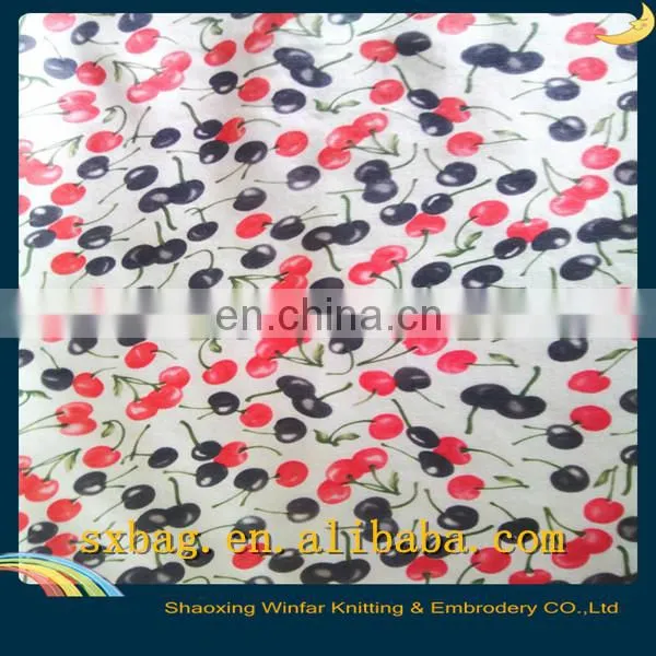Poly Rayon Spun Printed Ponte Roma Knitting Fabric Polyester Jersey for Garment photo-3