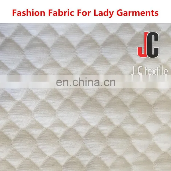 SHAOXING Importers 96% Polyester 4%spandex Textured Double Knit Jacquard Fabric photo-3