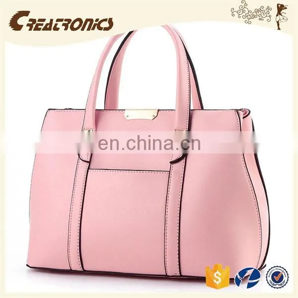 CR Sample Available Fashion pu Leather Material Large-capacity Portable Long Handle Zipper Blue Colors High Quality Shoulder Bag photo-4