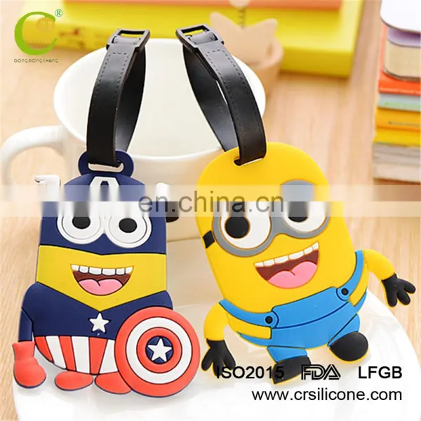 Factory Direct Sale Custom Eco-Friendly Pvc Baggage Tags Silicone Luggage Tag photo-5
