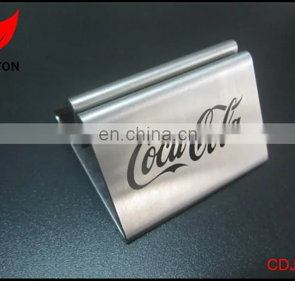 Factory Custom Stainless Steel Table Menu Holder photo-3