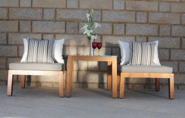 Easy To Clean Outdoor Garden Furniture Teak Outdoor Furniture Powder Coating photo-3