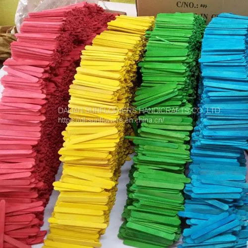 1000 Bulk Plain and Colored Wooden Craft Popsicle Sticks for Kids Diy Craft Projects
